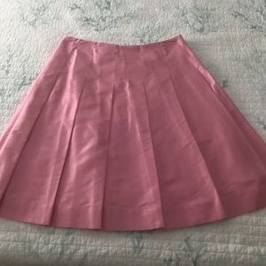 Bright pink 100% raw silk skirt NWOT